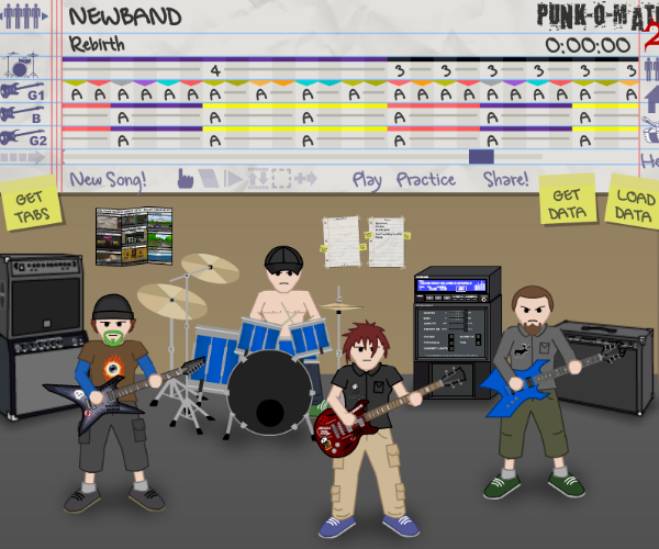 a screenshot of Punk-o-Matic 2 main screen